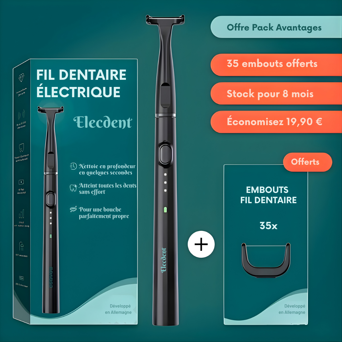 Fil dentaire électrique - Elecdent