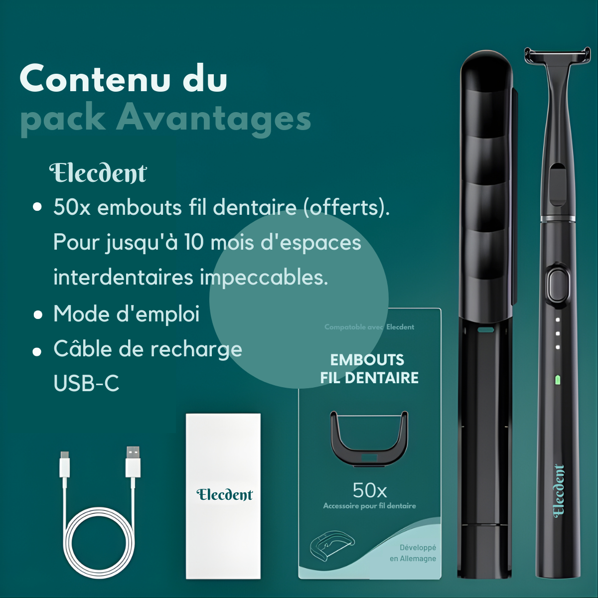 Fil dentaire électrique - Elecdent